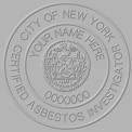 NYC Asbestos Seals and Stamps