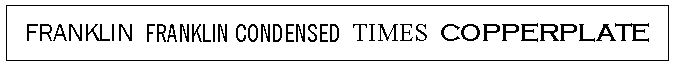 Typefaces for namebadges